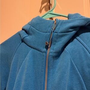 lululemon athletica blue full-zip hoodie